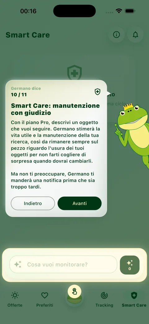 Tutorial Smart Care nell'app OfferteSenzaSforzi